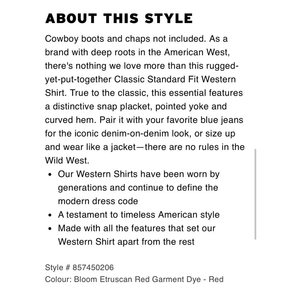 Levis classic long